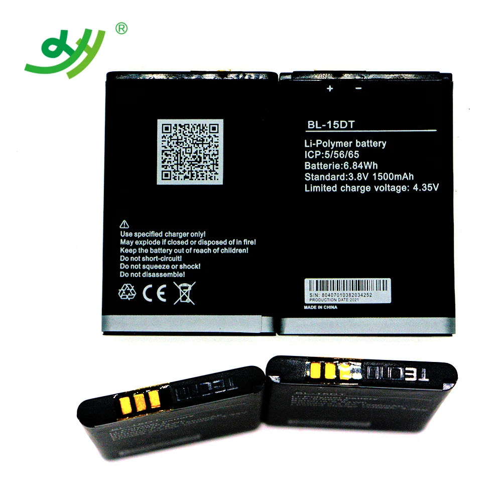 

New 0 Cycle Real Capacity 3.7v Li Ion Mobile Phones Battery For Tecno Bl-15DT 800mah 1200mah 1500mah For tecno batteries, Environmental