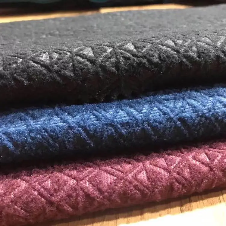 factory direct supply knitted warp 100% polyester emboss polar fleece for home textile