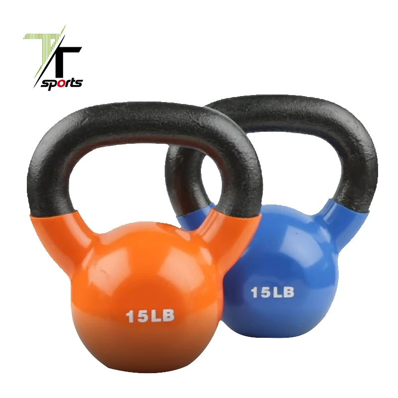 

TTSPORTS Lady Use Kettlebell Vinyl Coated Kettlebells with Comfortable Grip Handle, Colourful or customized