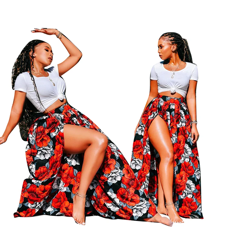 

New Design Plus Size Women Long Dress & Skirts Bigger Women Dress Spring, Red