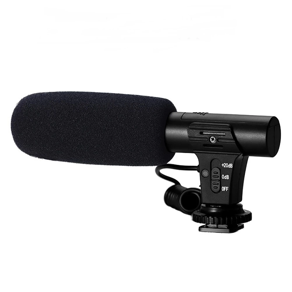 

MIC-05 Camera Microphone with 3.5mm Plug Professional Recording Microfone for DSLR DV Camera Vlog Video Mic