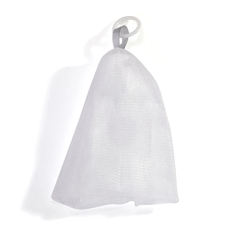 Hot selling bathroom soap storage mesh bags nylon bubble rich soap net bag