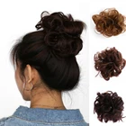 HS46 ファッションヘアアクセサリー厄介なおだんごカーリー巾着ヘアーシュシュ女の子マジック波シェイパードーナツおだんご女性スタイリング