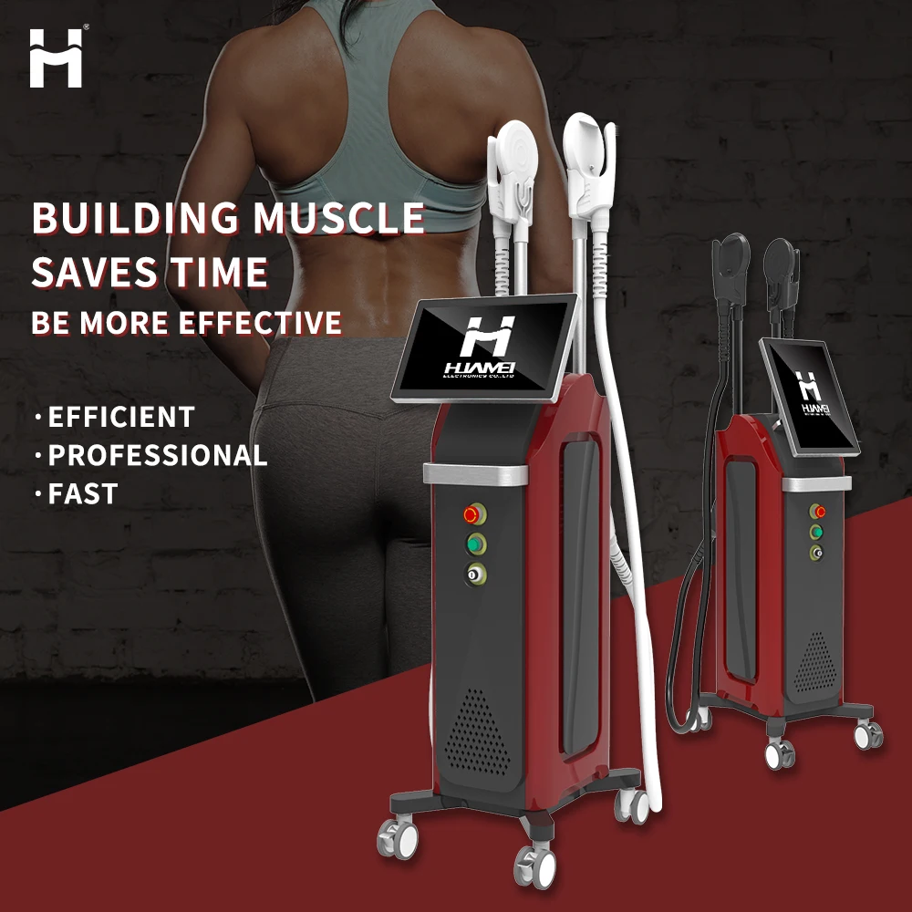 

HUAMEI Hottest 2/ 4 handle machine Slim Emslim muscle weight loss body slimming stimulator electromagnetic ems shaping sculpting