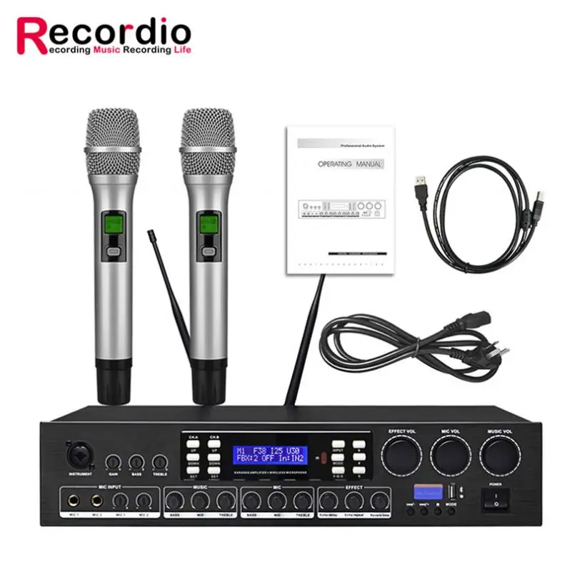 

GAW-L900 Good Selling Karaoke Microphone And Amplifier For Wholesales, Black