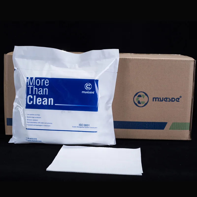 

60% Discount Class 100% Polyester Microfiber Industrial Cloth Supplier Lint Free Wipes Cleanroom Cleaning Wiper For Instruments, White