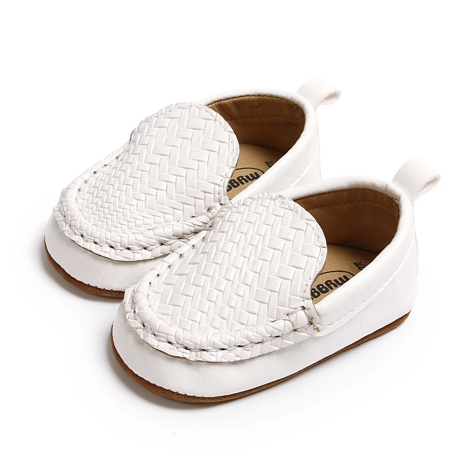 
Quick shipping PU leather soft sole moccasins toddler boy baby loafers shoes 
