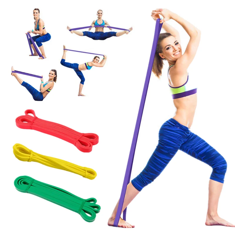 

Elastic Fitness Resistance Band Unisex Yoga Gym Athletic Pull Rubber Bands Loop Expander Exercise Sports Equipment, Random color