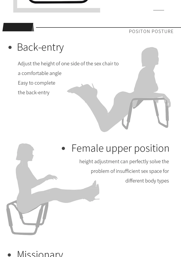 Adjust Detachable Bathroom Sex Chair With Handrail Sm Sex Erotic Toy