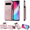 Wallet Case for Galaxy S10 5G Magnetic Closure Card Slot Holder Cover Case With embossed pattern (cat and tree)