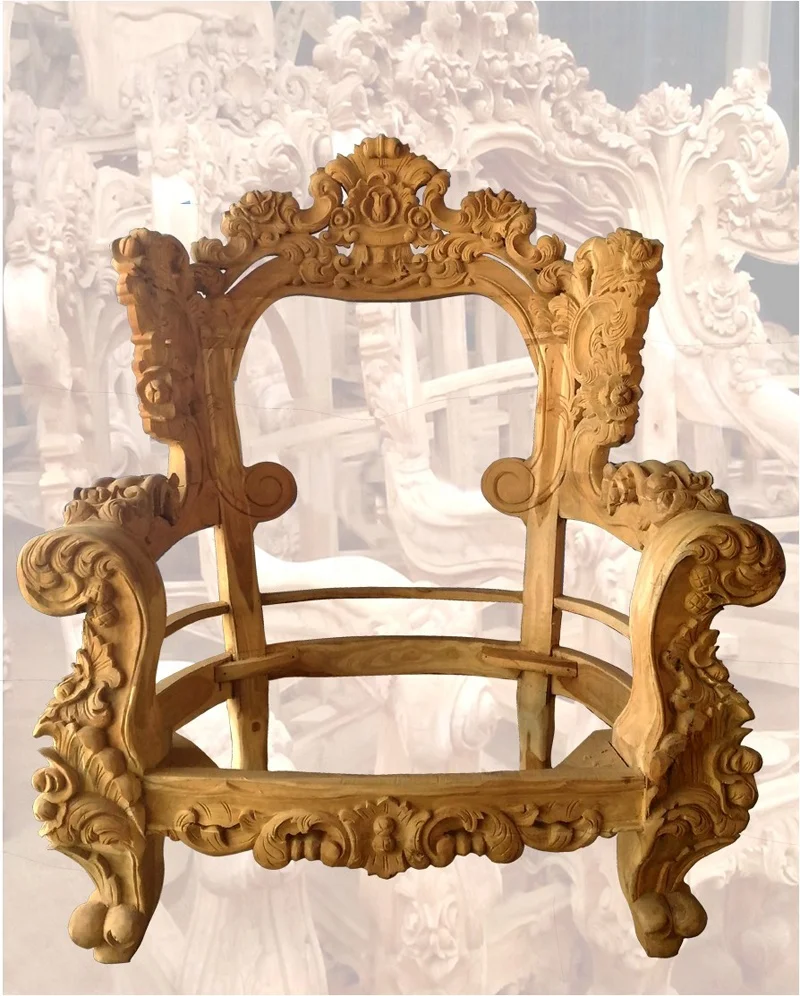 Unfinished Wooden Chair Frame Living Room Teak Or Mahogany Wood European Style Buy Wooden