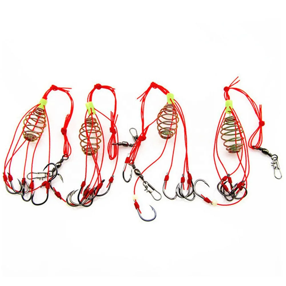 

Explosion Fishing Hook Fishing Lure Bait Trap Feeder Cage Fishing Hook with Stainless Steel Springs, Picture