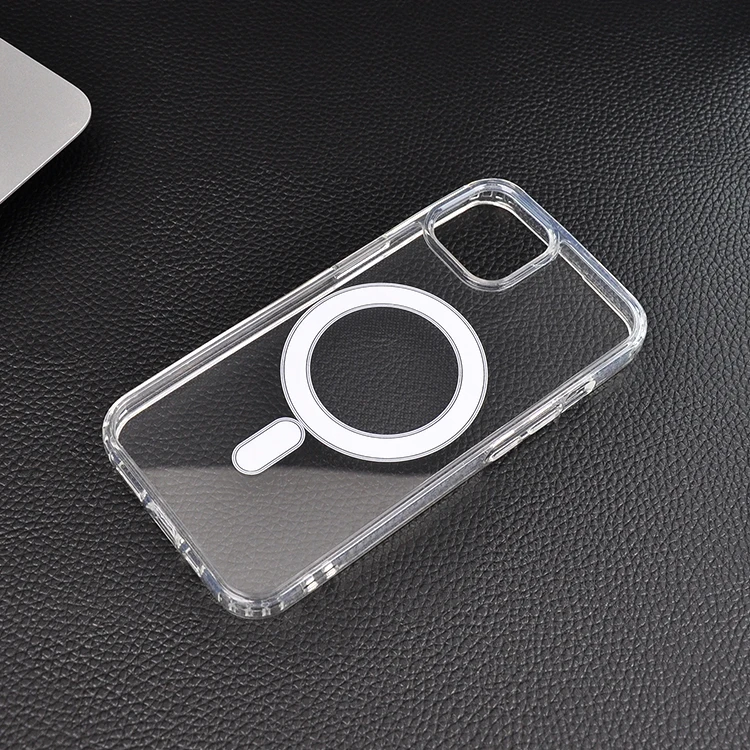 

Magsafes Magnets Car Holder Charger Clear Soft TPU Hard Acrylic Case For Apple Mag safe Phone Shell For iPhone 12 13 14 Pro Max