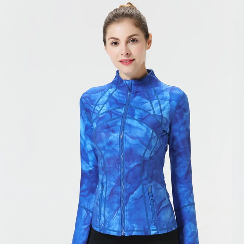 

2020 gym wear gym coat lulu new autumn and winter sports fitness jacket women's zipper long-sleeved printed jacket yoga wear, Grey/black/white/red....