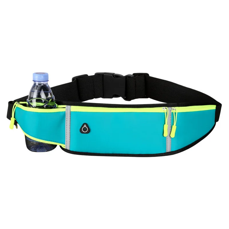 

Outdoor Sports Jogging Running Hiking Cycling Fanny Pack Waist Bag Sweatproof waistpack Running Belt with Water Bottle Holder, Black, blue, green, rose red, orange