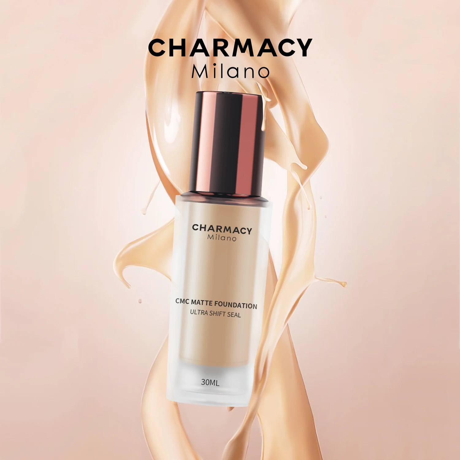 

CHARMACY New Matte Foundation 30ML Waterproof Oil Control Hydrating Face Makeup Brightening Skin Keep Concealer Ready To Ship, Available colors, custom colors
