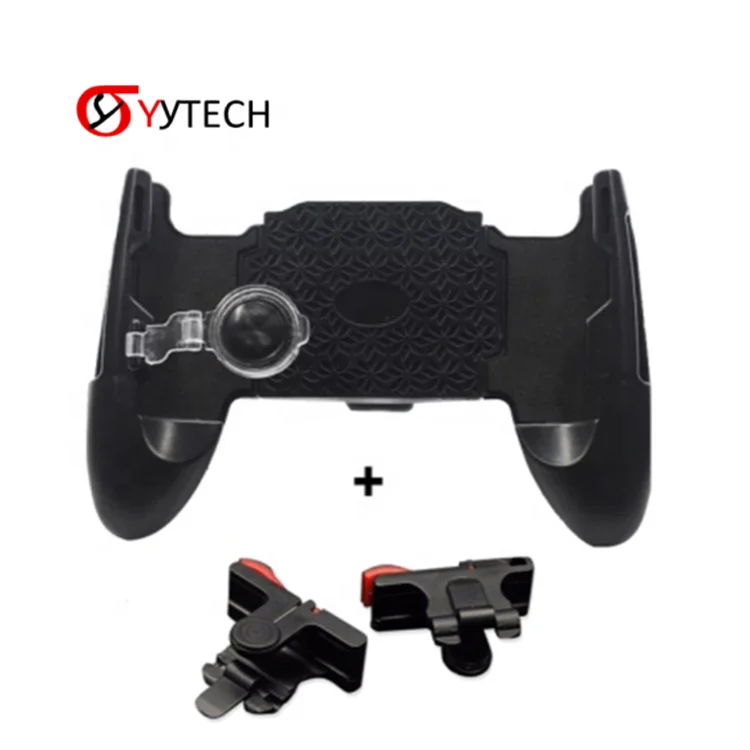 

SYYTECH New 4in1 Game Controller Joystick Grip Extended Handle for PUBG Smart Mobile Phone Extended button trigger