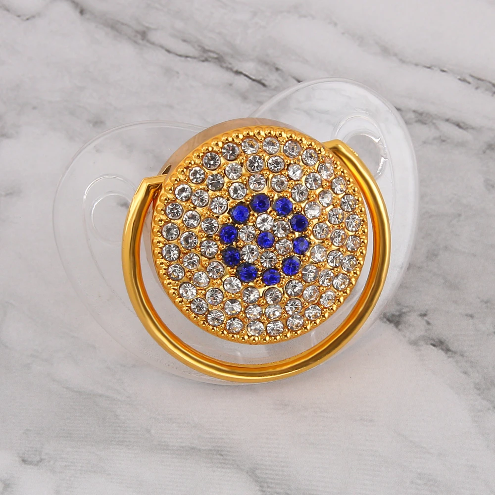 Luxury Baby Pacifier Wholesale Bling Bling Pacifier With Rhinestones