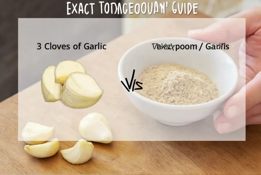 3 Cloves of Garlic to Tablespoons: Exact Conversion Guide