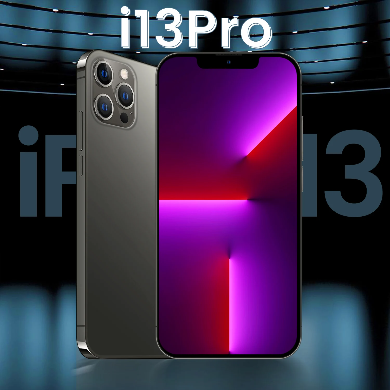

100% original i13pro android 10 12GB 512GB android red note 8 mi pro clone phones