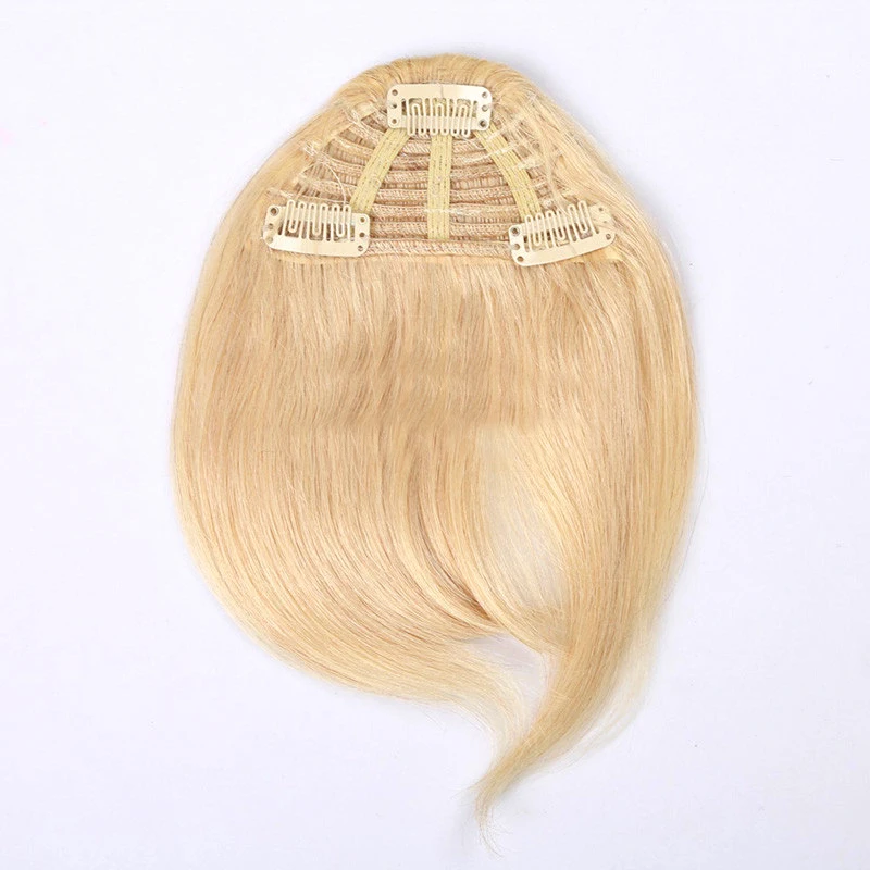 

New fashion human hair wigs Bangs with sideburns short hair clip wig 100% virgin human hair extensions peruca peruk peluca, #1 #4