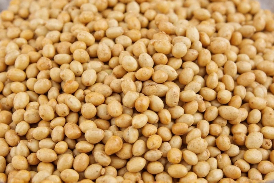 Close-up photograph of fenugreek seeds showing amber color and rectangular shape on wooden cutting board with measuring spoon