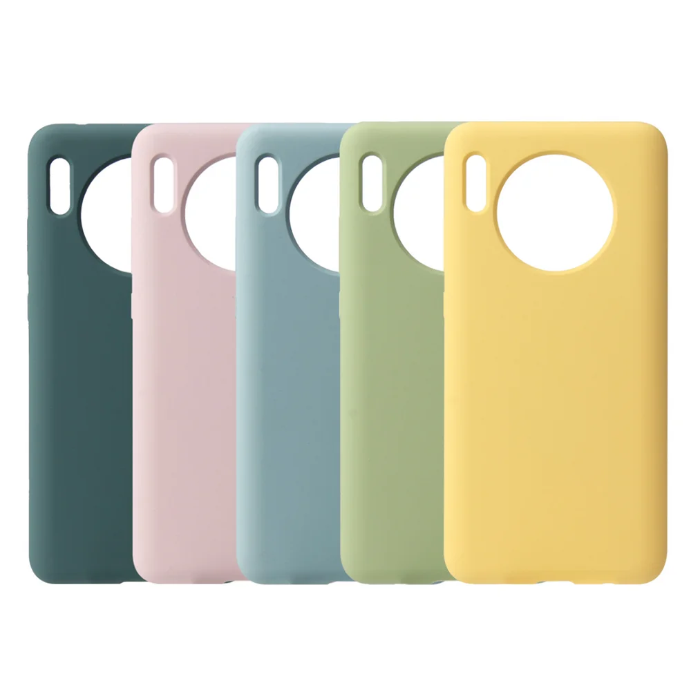 

Best Seller Of Original Factory Phone Accessories For Mate 30 Pro With Liquid Silicon For Huawei Mate 30 Phone Case Yellow, As picture