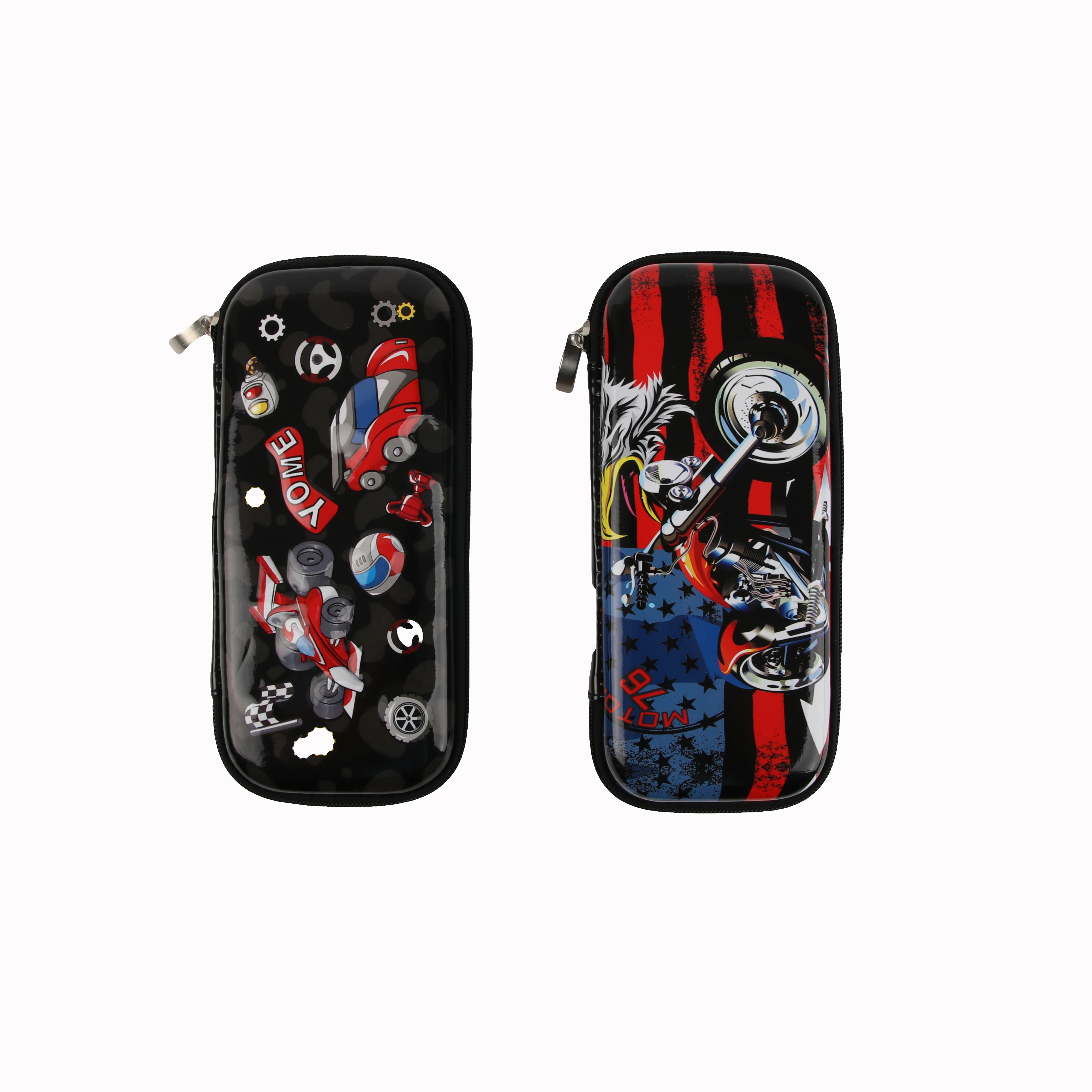 
boy hot sale new design kids 3D PU EVA logo pencil bag hard pencil case 