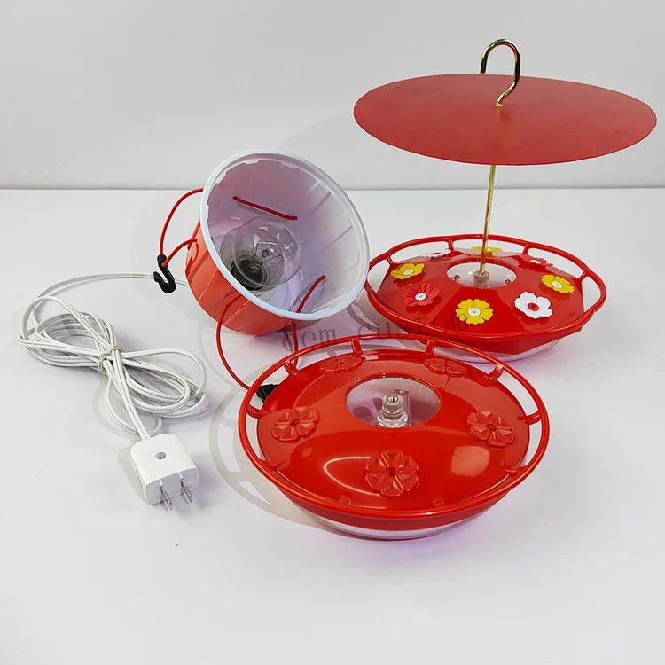 

Hanging Hummingbird Feeder With Lamp Hummingbird Feeder Heater Water 120V Ac Powered Humming Bird Feed Feeder