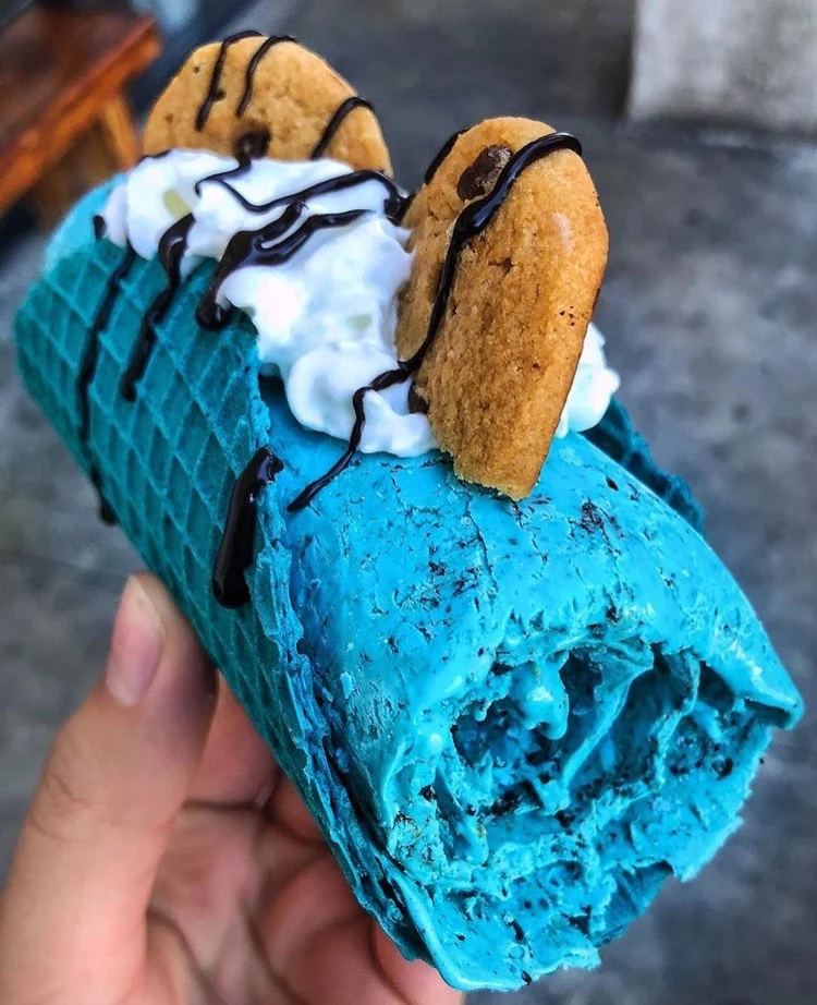 110v /220v Rolled Fried Ice Cream Machine With Mexico Corn Tortilla