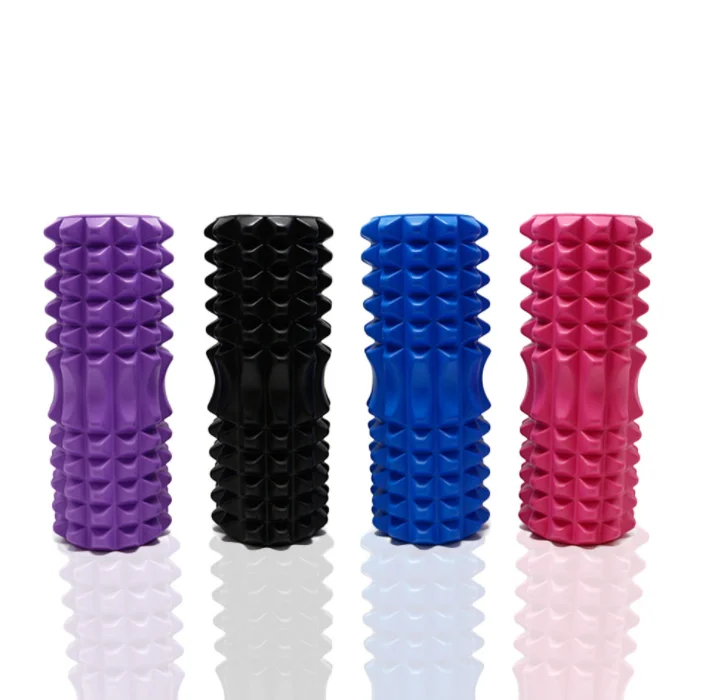 

High Quality Wholesale Yoga Foam Roller Leg Muscle Massage Roller Durable EVA High Density Foam Roller, Orange, pink, green, blue