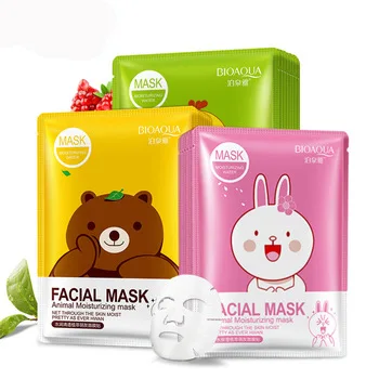 

OEM ODM Bioaqua private label animal silk collagen crystal mascarillas faciales coreanas sheet facial mask