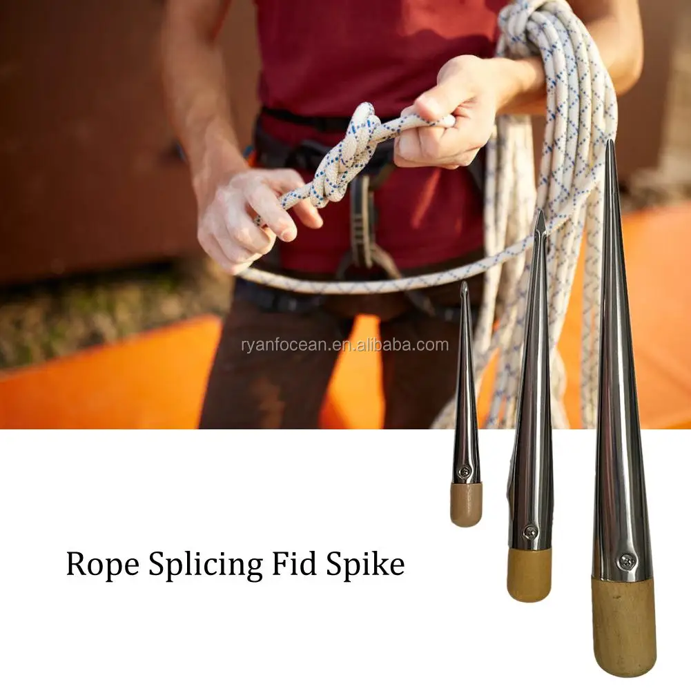 Marine Rope Splicing Spike Fid With The Plastic Handle Lacing Needles