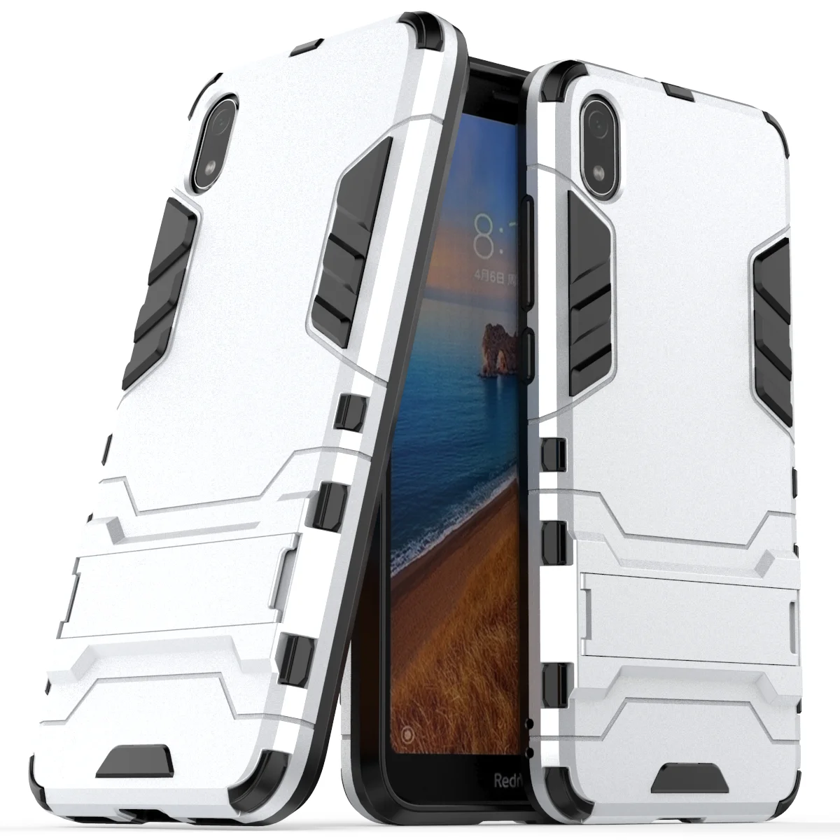 

Fashion kickstand shockproof smart new phone cover case for xiaomi redmi 7a case