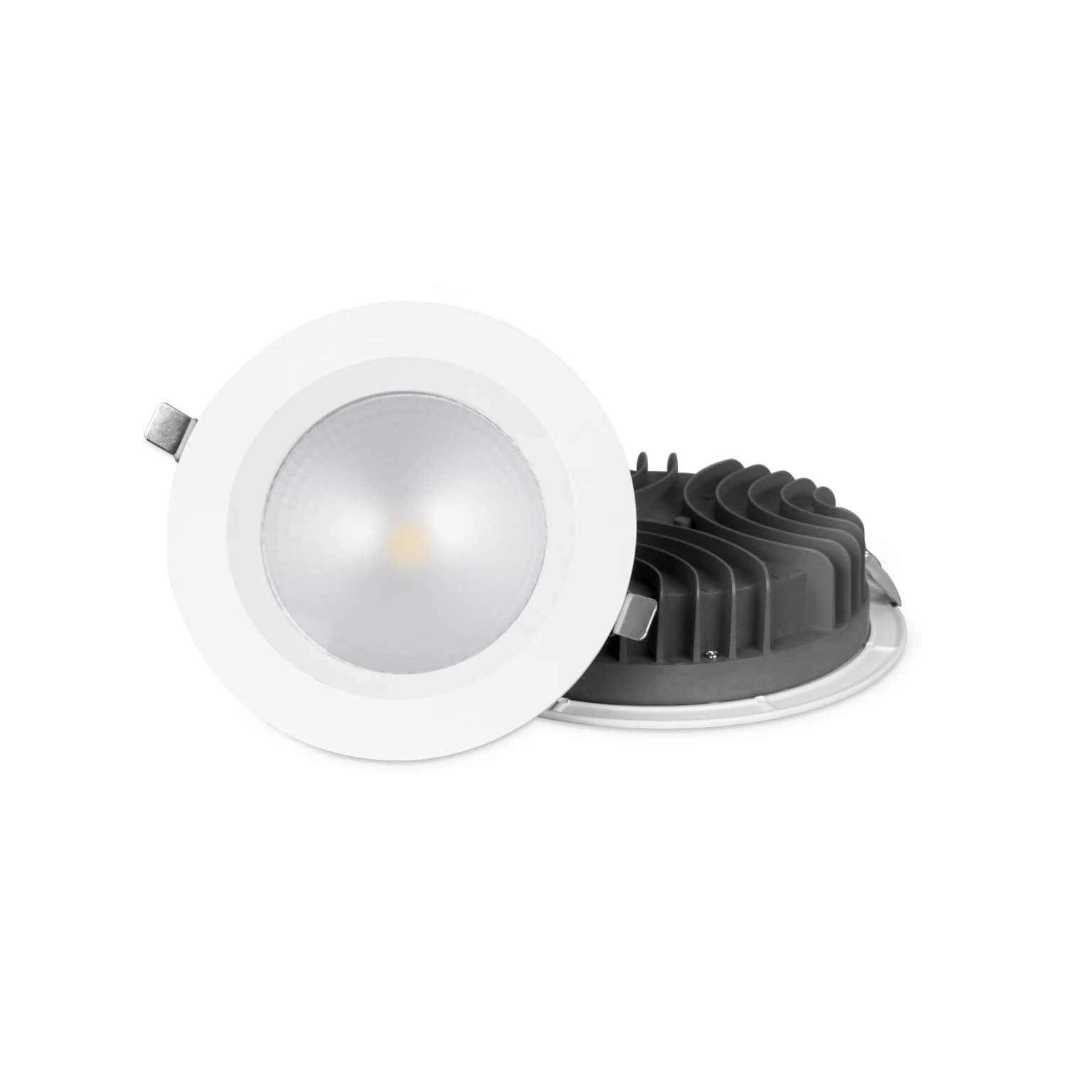 modern black  30w ceiling cob recessed led light downlight