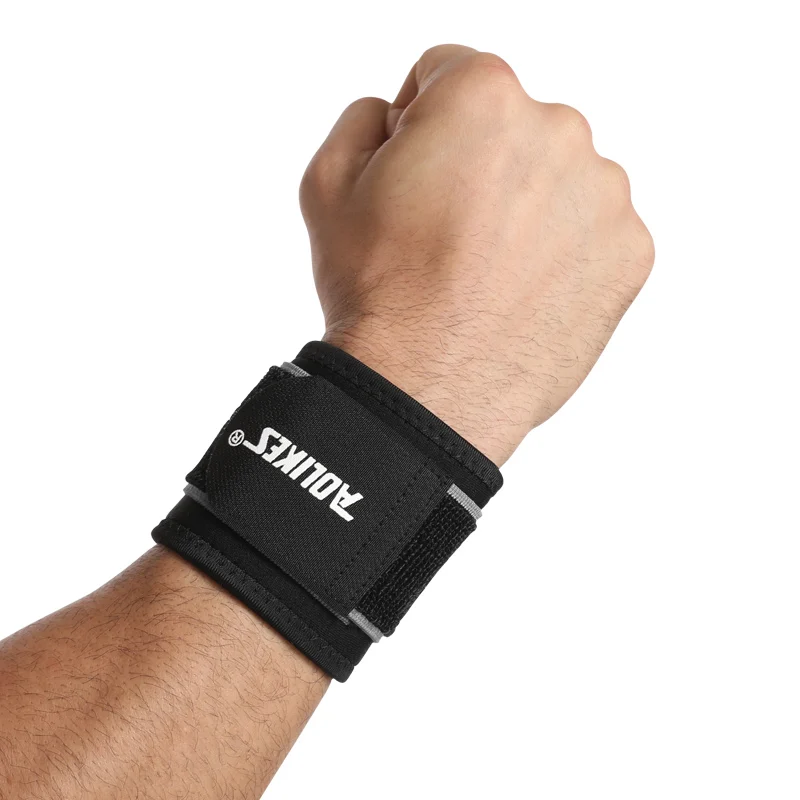 

Aolikes 2023 new Custom Logo Gym Fitness Wrist Brace Support Workout Weight Lifting Wrist Straps wraps