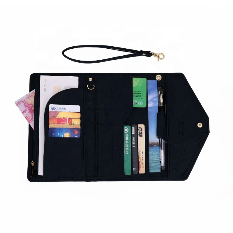 
MIYIN New wallet woman passport RFID passport book fashion function travel passport bag Large capacity travel hand in hand bag 