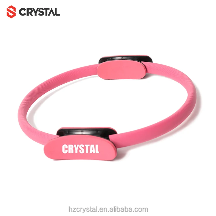 

SJ-308 Yoga Pilates Ring Home Equipment Fitness Accessories Double Handle Magic Circle Pilates Reformers, Pink, purple