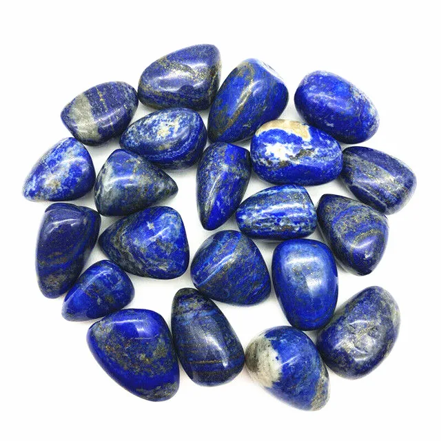 

Wholesale natural polished gemstone blue lapis lazuli tumbled crystal stones for home decoration