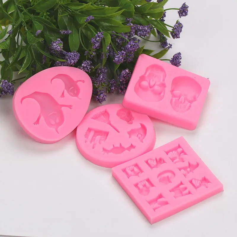 Halloween Witch Broom Silicone Fondant Mold Sugarcraft Mould Cake Decor Tool S