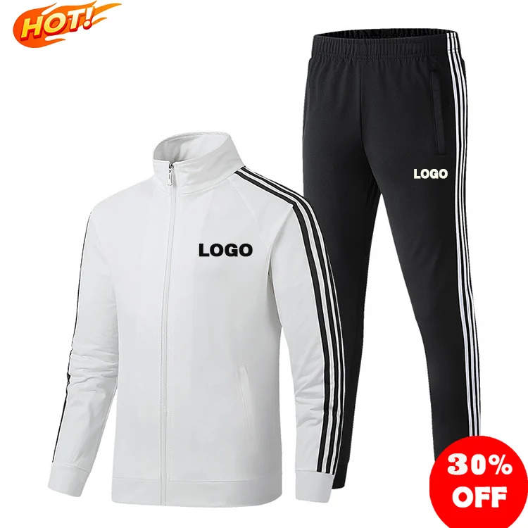 

2021 new fashion brand Sportswear Suits Men's 2 Piece Jogging Track Suit