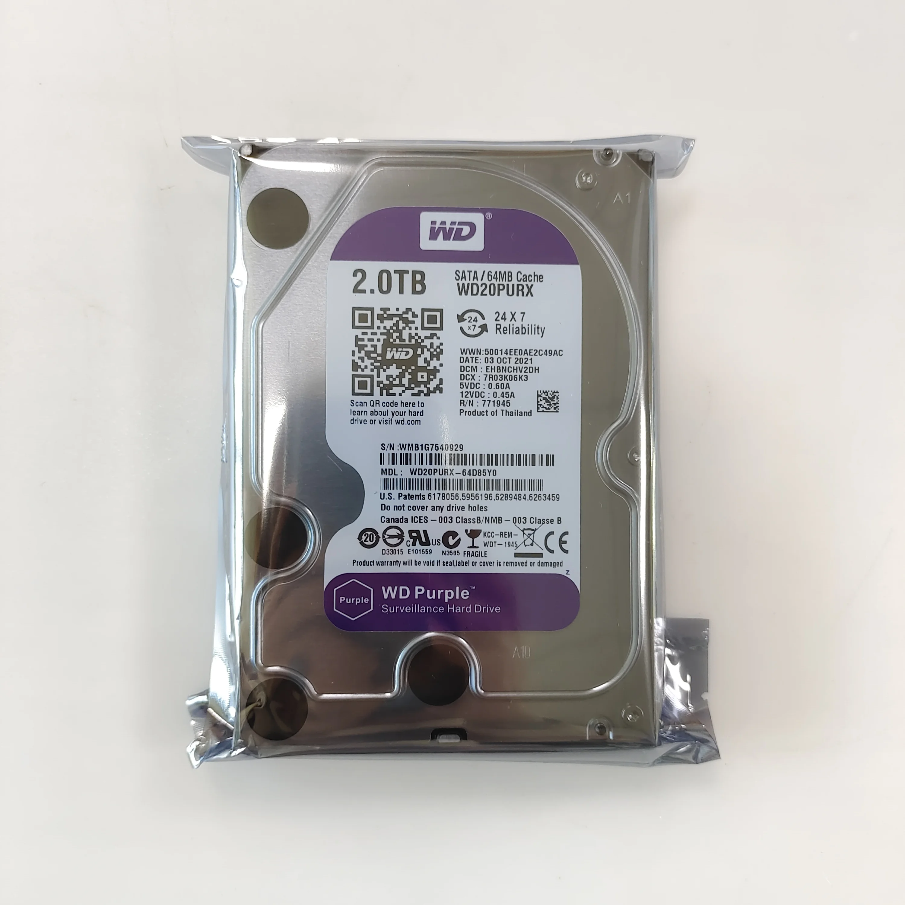 

Purple 1TB 2tb Hdd Hard Drive 3.5" Internal Hard Drive Sata 3.0 7200rpm 32mb Enterprise Hdd For Cctv Hard Drives Disks