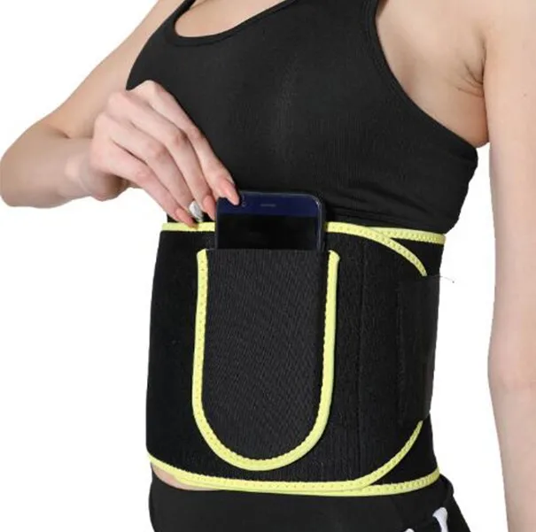 

Premium Neoprene Bodyshaper Girdle Wrap Stomach Fat Burner Waist Trimmer Sweat Belt With Pocket