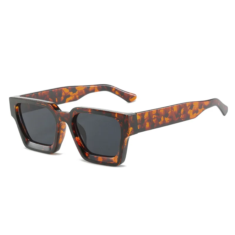 

2022 Superior Brand Designer Rectangle Sunglasses Gafas De Sol Thick Frame Sunglasses Trendy Square Sunglasses, Picture shows