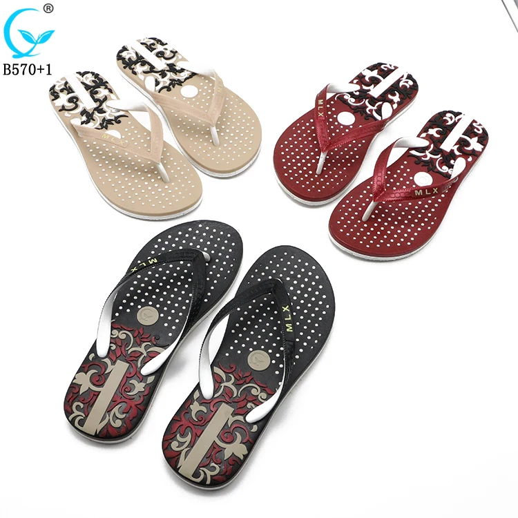 

Comfortable outdoor footwear lady slippers rubber woman colorful sandals 2020
