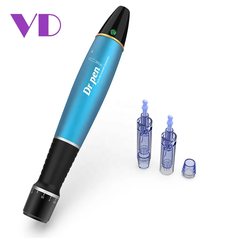 

Dr pen A1W multifunctional motorized b b glow meso microneedling wireless electric derma pen A1 for skin treatment, Sky blue