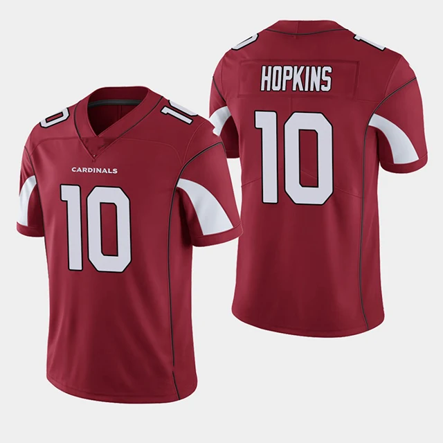 

2021 Top Quality Stitched Cardinal DeAndre Hopkins 10 American Football Jersey custom league uniform Custom Name and Number
