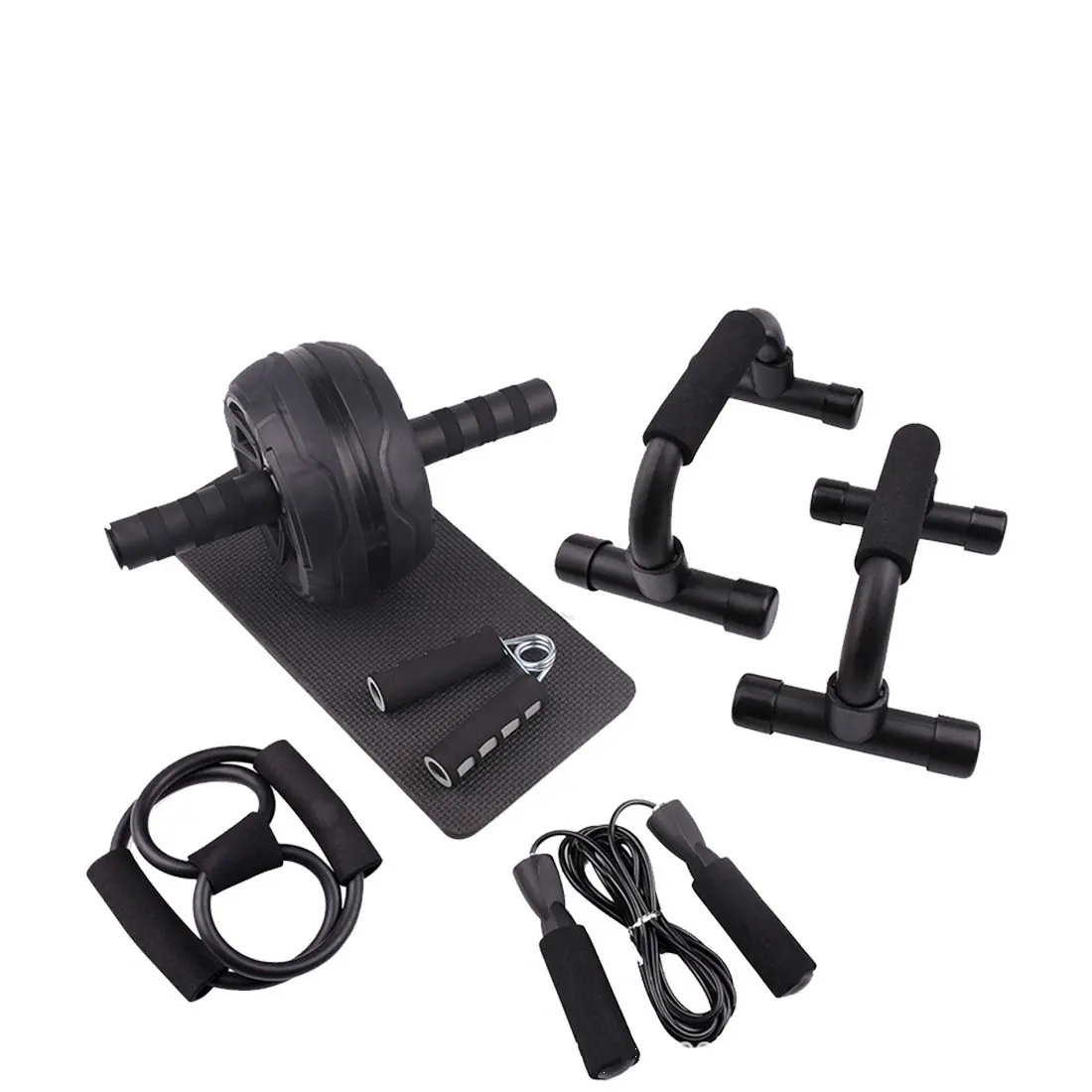 

Amazon hot sale Fitness equipment abdomen machine, multifunctional AB healthy abdomen wheel