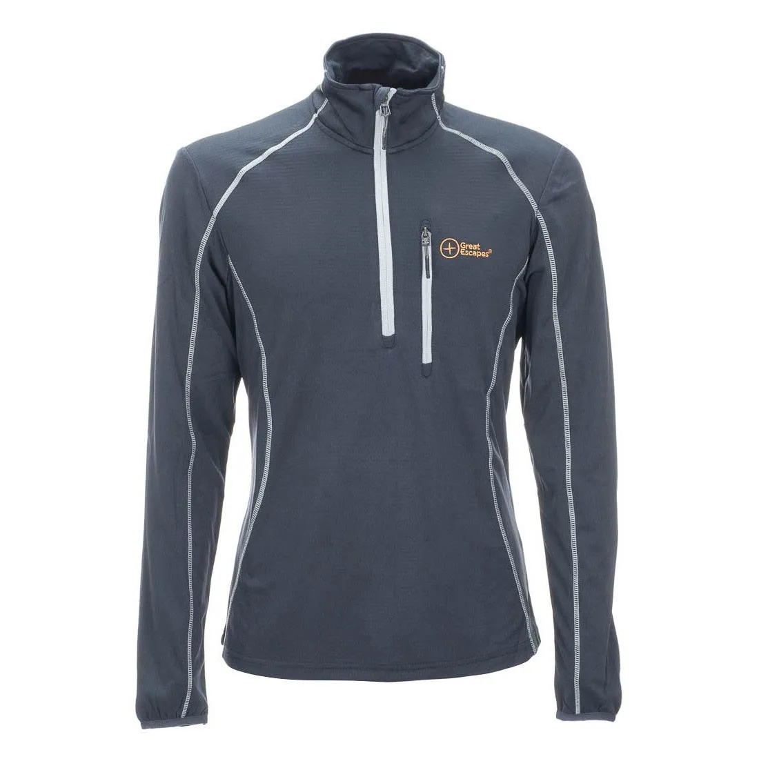 

Breathable anti-abrasion outdoor sportswear hiking fleece jacket men with half zip