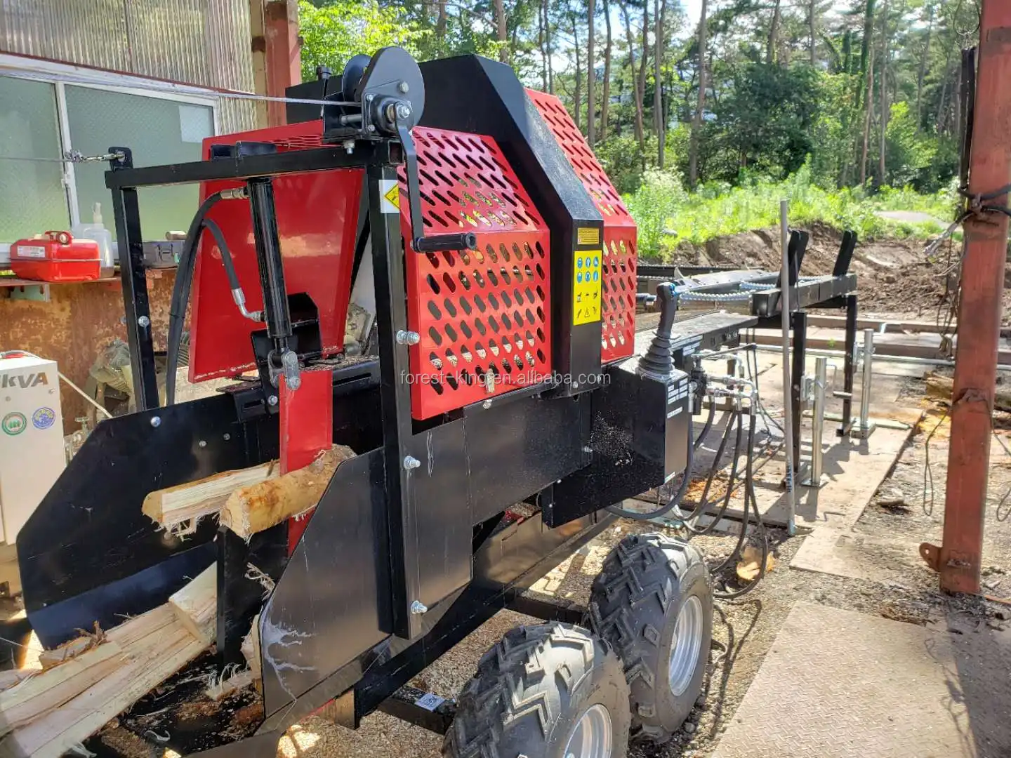 Epa Approved Automatic Firewood Processor Powered By 24hp Gasoline